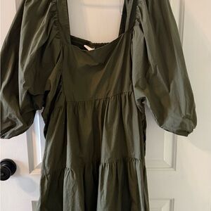 a new day Olive Long Sleeve Dress